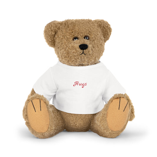 Huggable Plush Toy, Adorable Gift for Kids, Perfect for Birthdays, Baby Showers, and Just Because, Cuddly Companion, Soft Toy with T-Shirt