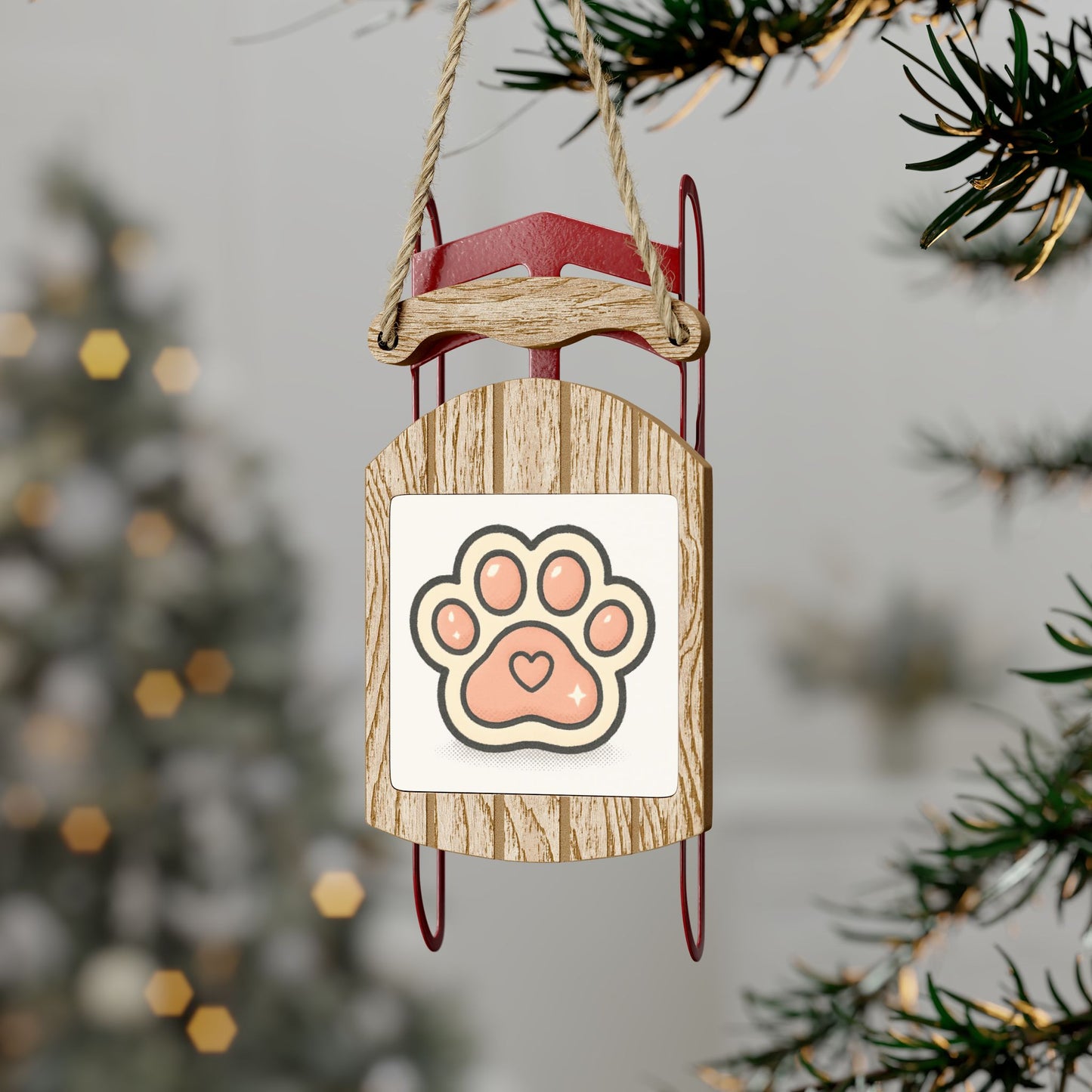 Sled Ornaments