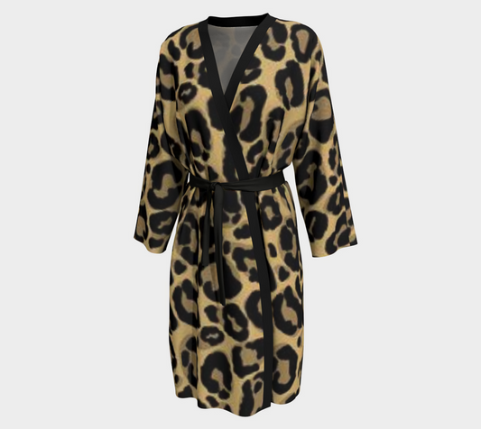 Cheetah Robe Long